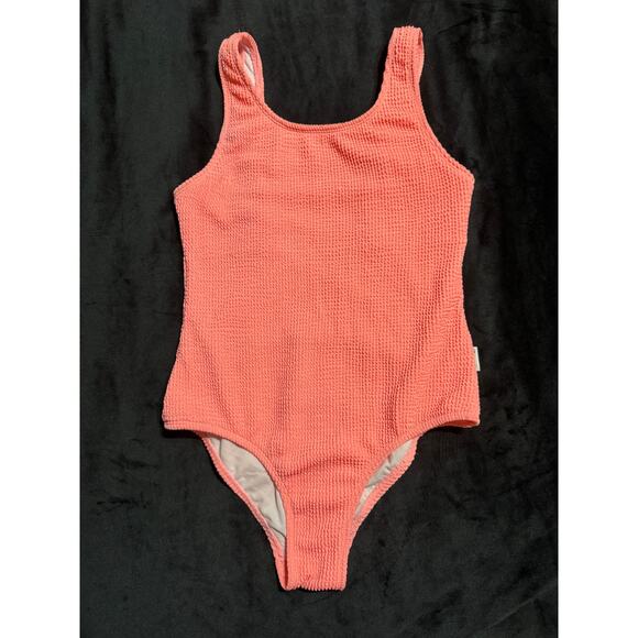 limeapple girls ester watermelon crinkle one-piece bathing suit 12 - Picture 1 of 7